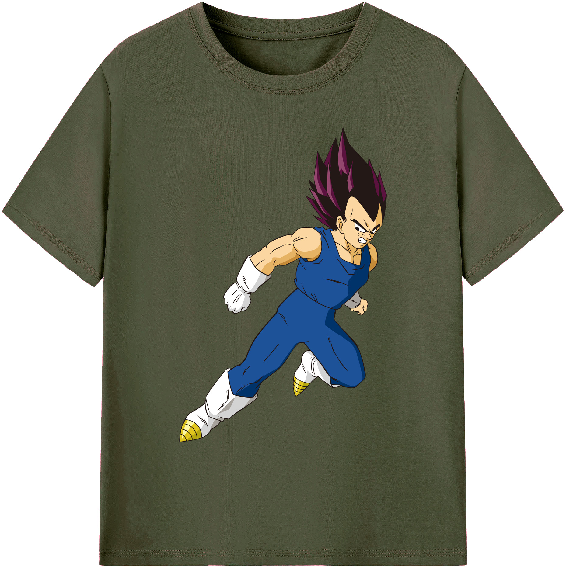 （画像用） ドラゴンボール ベジータ四世（Bejīta Yonsei）DRAGON BALL Vegeta IV 綿100％ メンズ半袖Tシャツ｜肌触りやわらか＆通気性